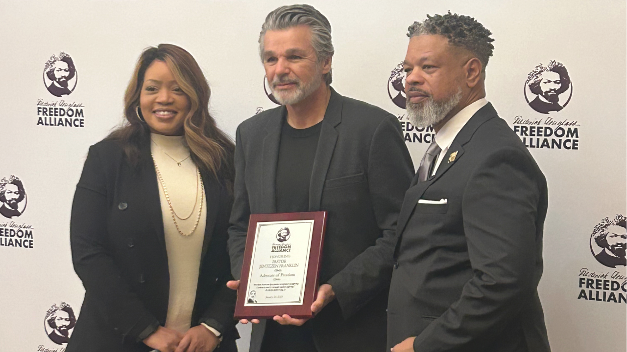 Jentezen Franklin Awarded the Advocate of Freedom Award