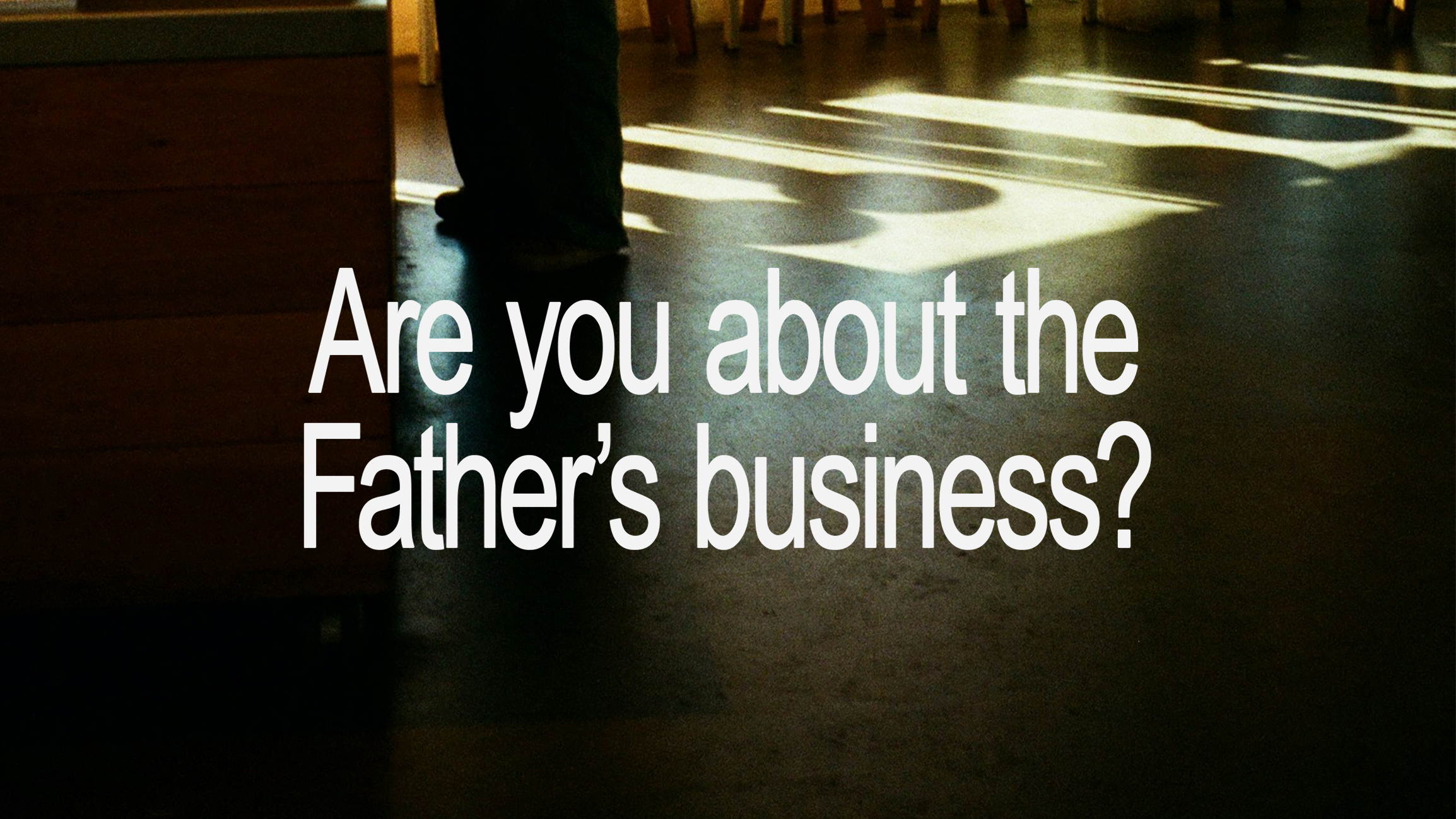 An Urgency In This Hour