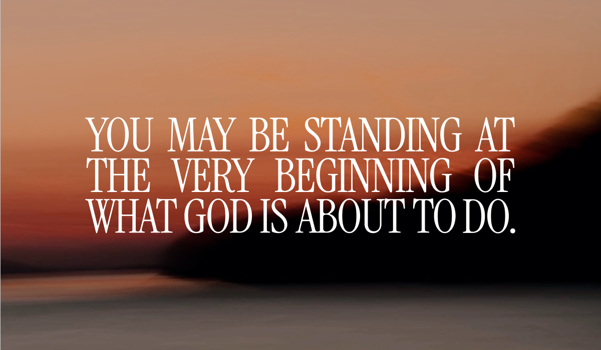 God's Day Starts in the Dark
