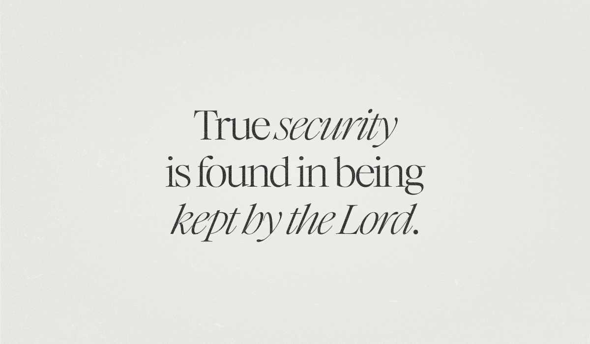 The Security of His Keeping